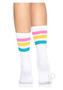 Leg Avenue Pride Crew Socks Pansexual - O/s - Multi-color