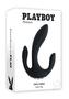 Playboy Triple Threat Rechargeable Silicone Multi Vibrator - Black